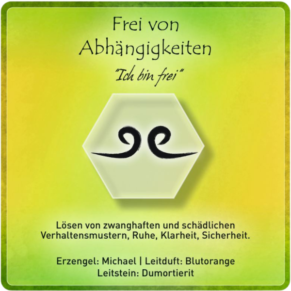 "Frei von Abhängigkeiten" Edelsteinessenz
